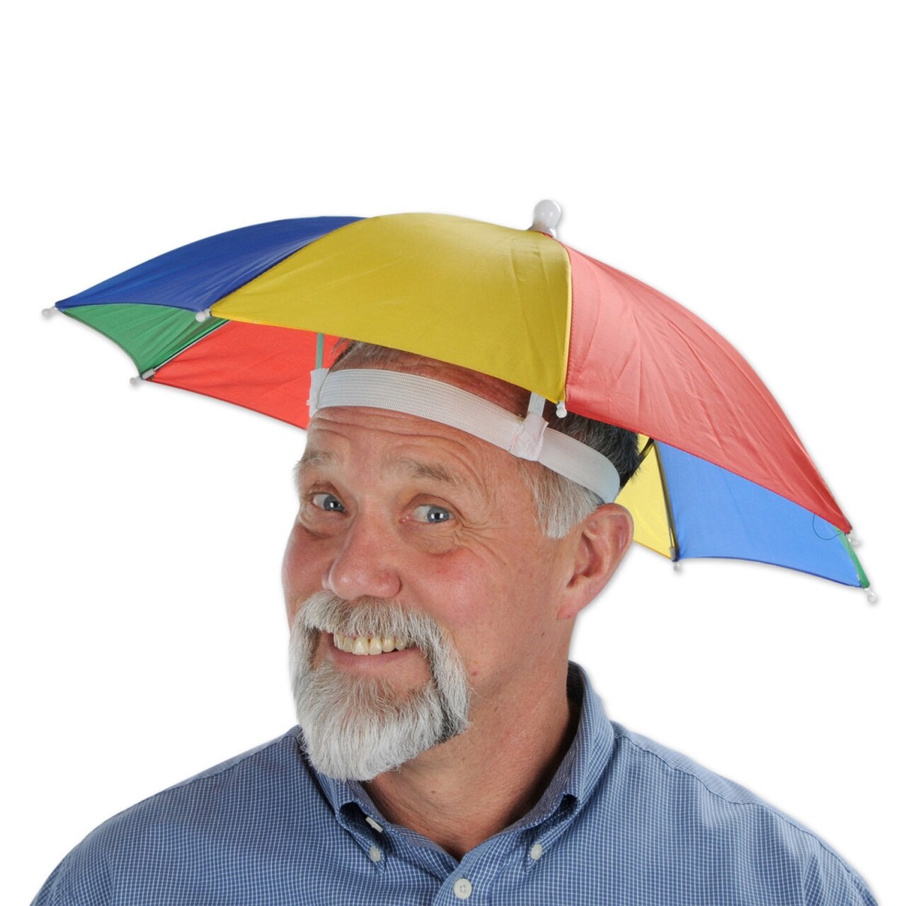 Party Central Club Pack of 12 Red and Yellow Adult Men's Outdoor Umbrella Hats Costumes Accessories - One Size